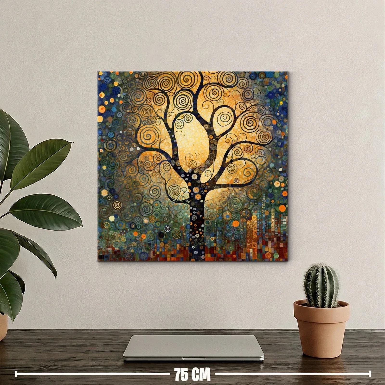 Árbol de espirales en tonos cálidos y vibrantes — miniatura 2