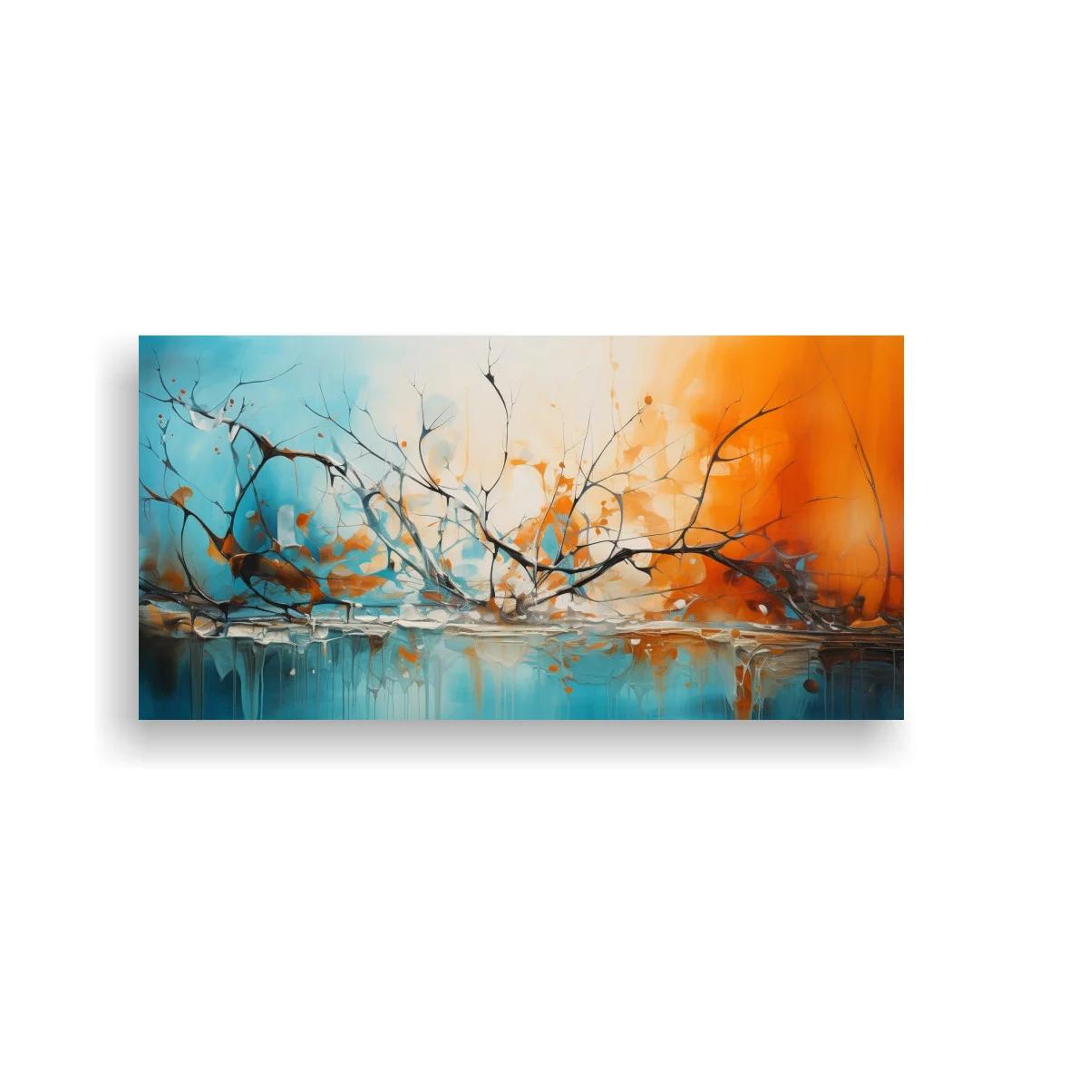 Cuadro ramas de árbol con reflejo acuoso — imagen principal