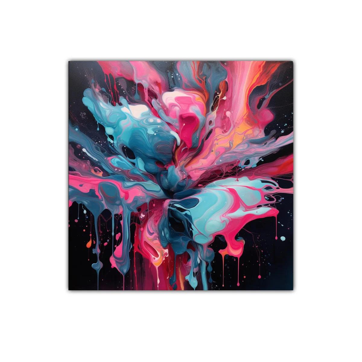 Explosión de colores vibrantes con efecto fluido dinámico — miniatura 1