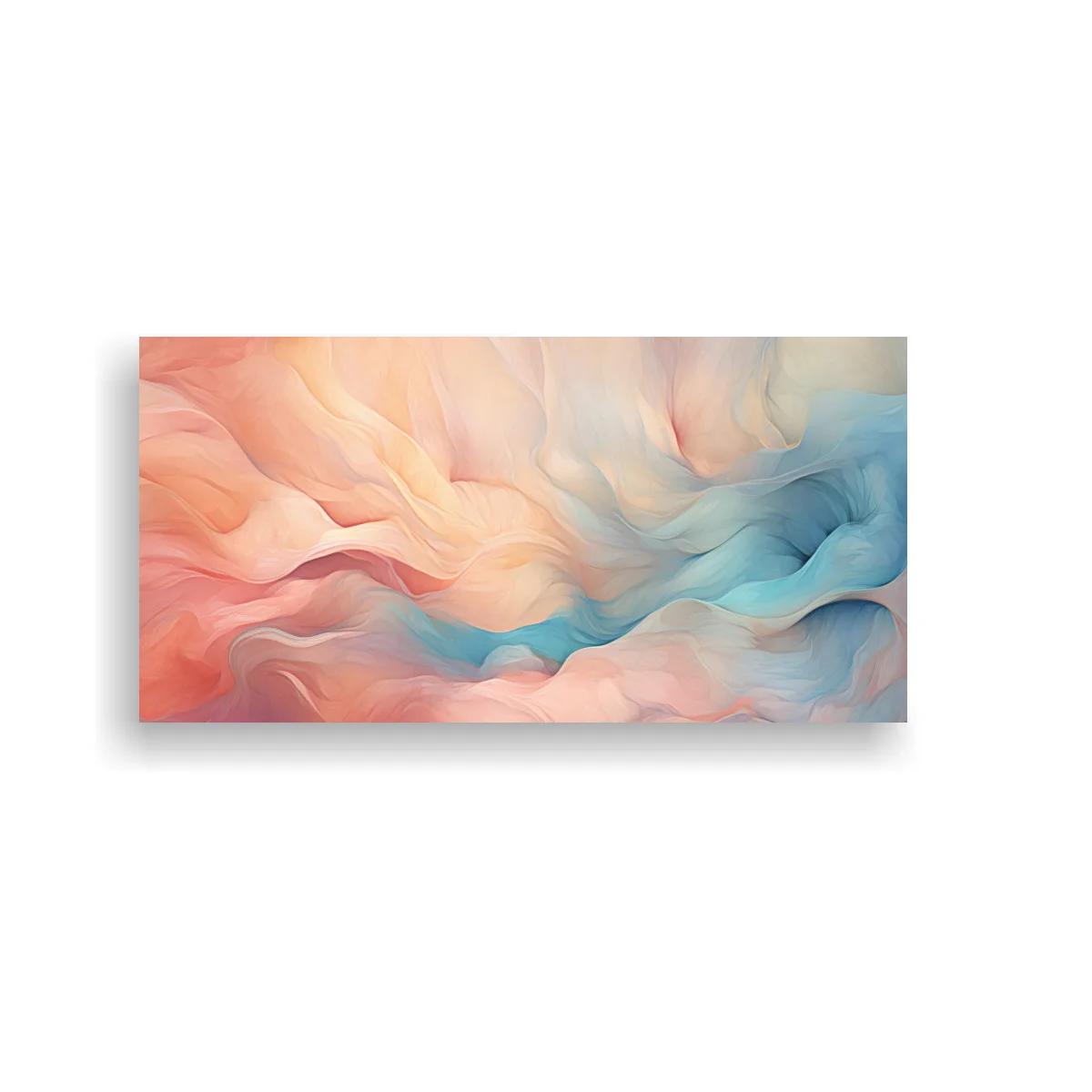 Cuadro formas fluidas abstractas con pliegues vaporosos — imagen principal