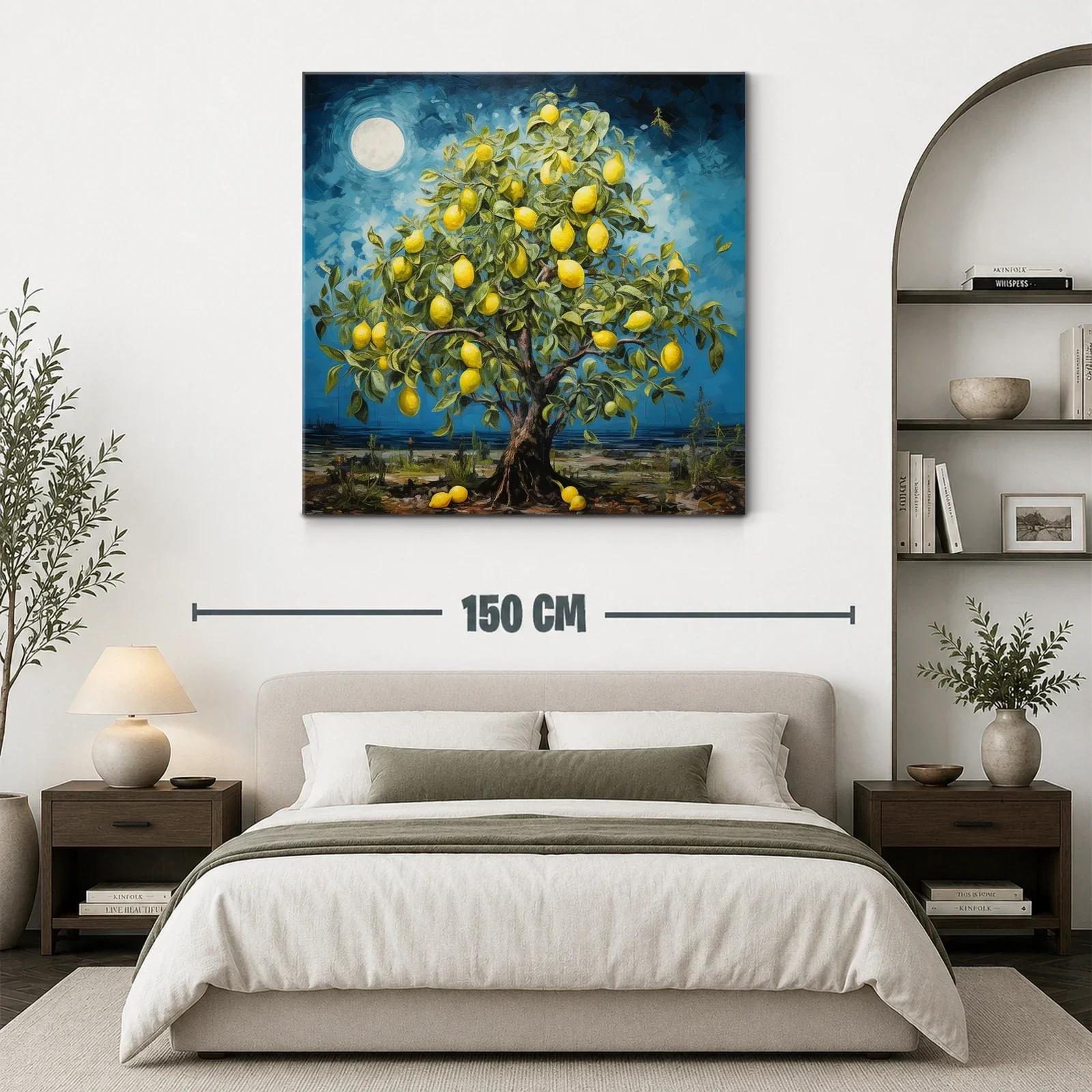 Árbol de Limones en Noche de Luna Llena — miniatura 3