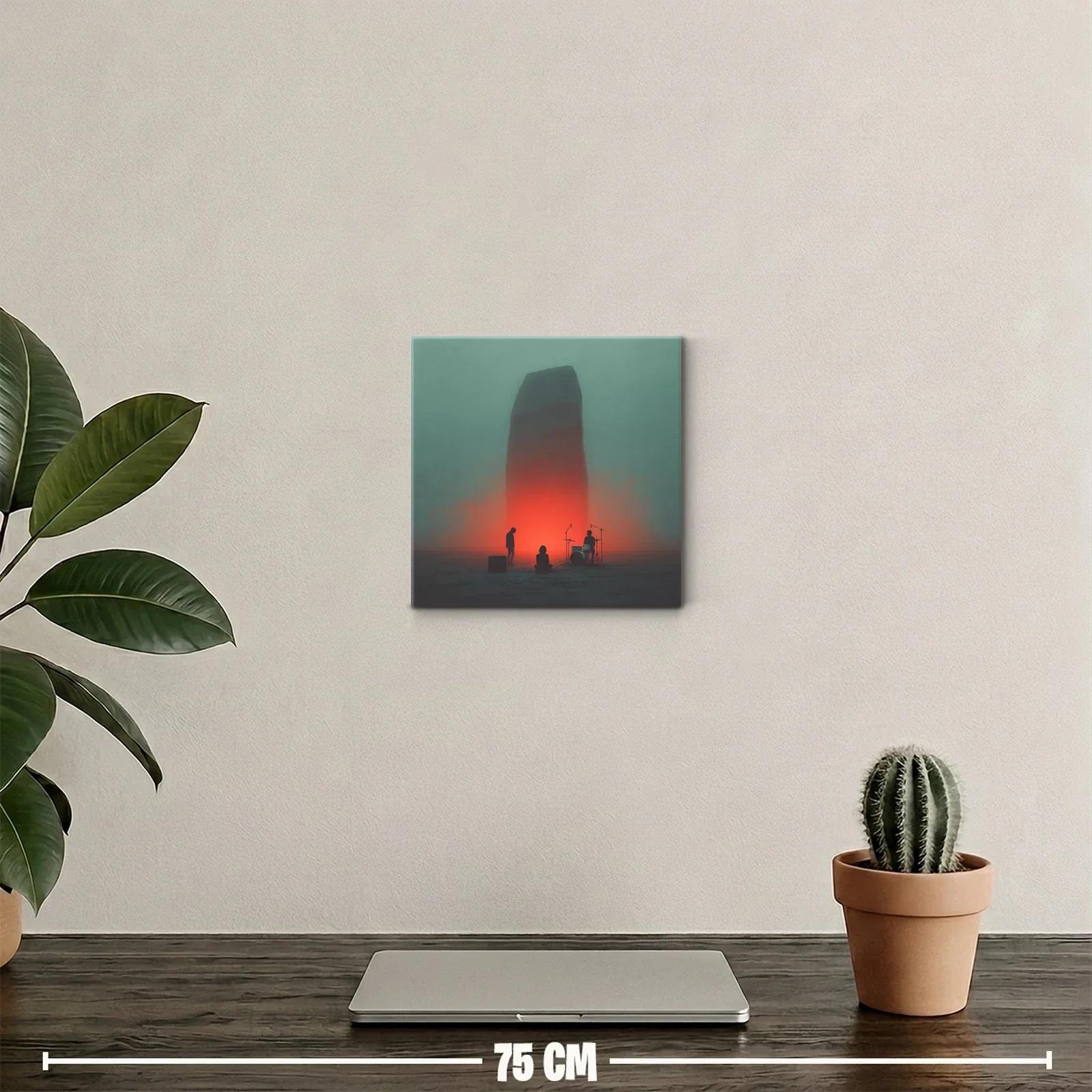 Cuadro moderno con escena en atmósfera misteriosa y luz intensa — miniatura 2