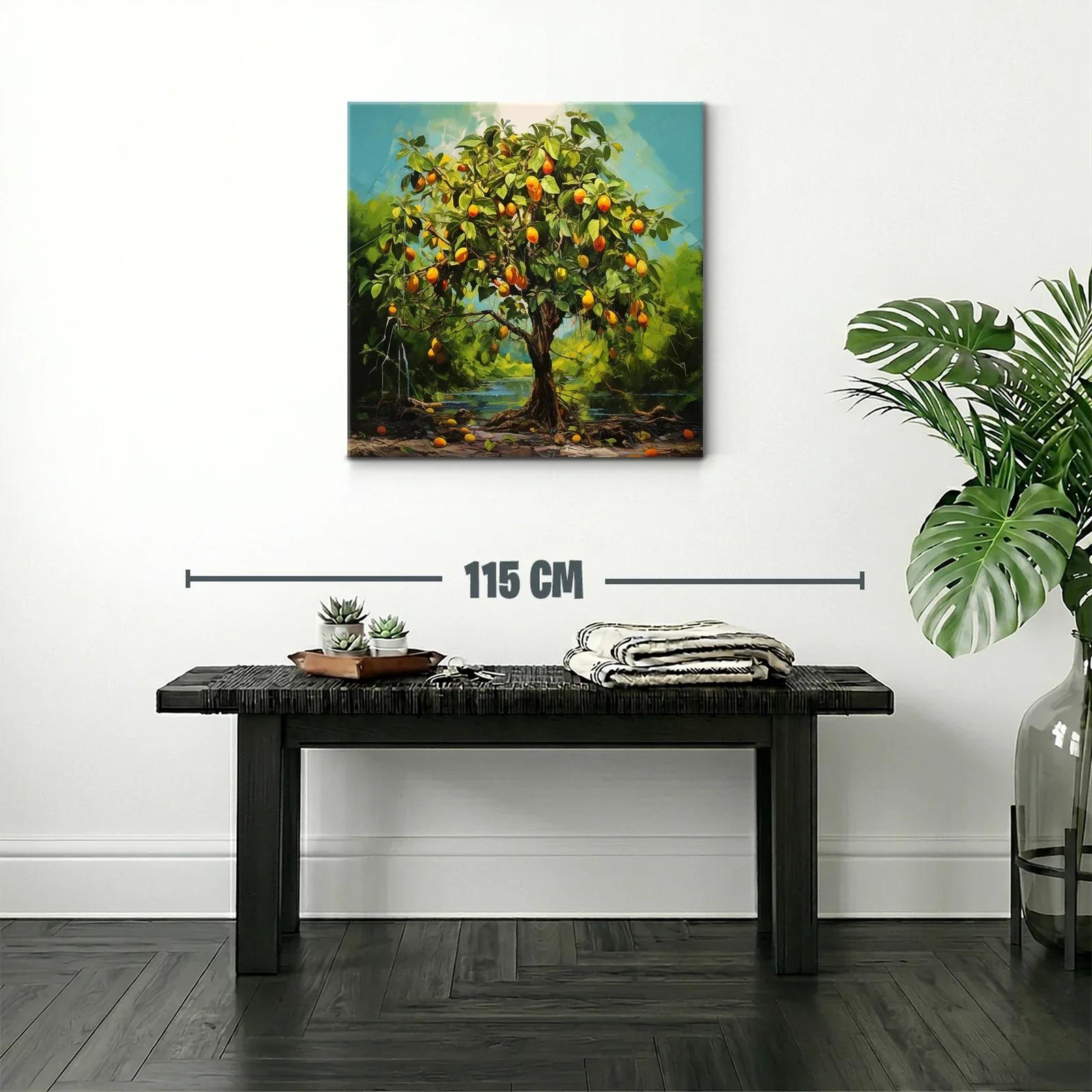 Árbol frutal con frutos naranjas vibrantes en paisaje natural — miniatura 2