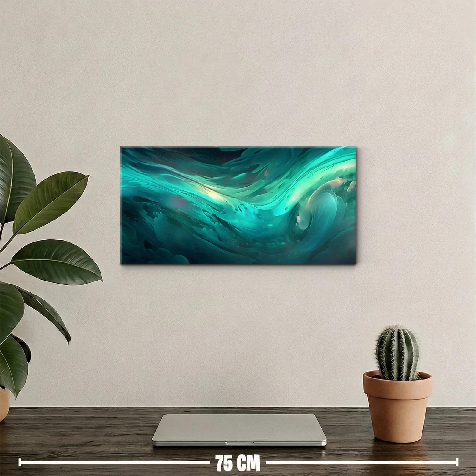 Cuadro remolino de agua turquesa — miniatura 2