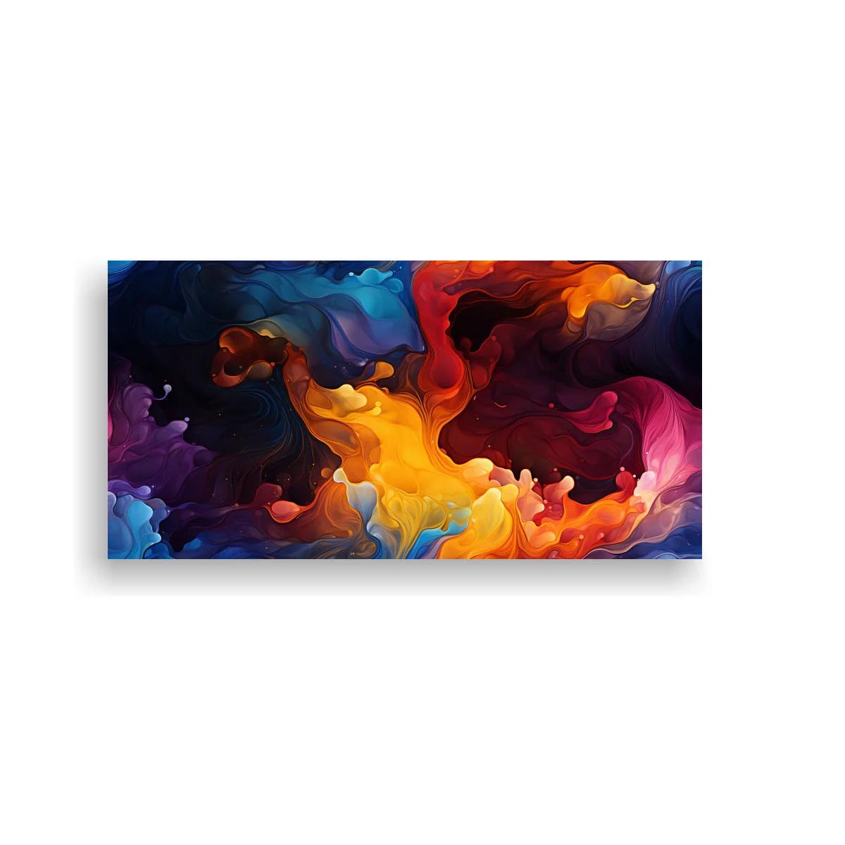 Cuadro remolino de humo de colores con bordes difuminados — imagen principal