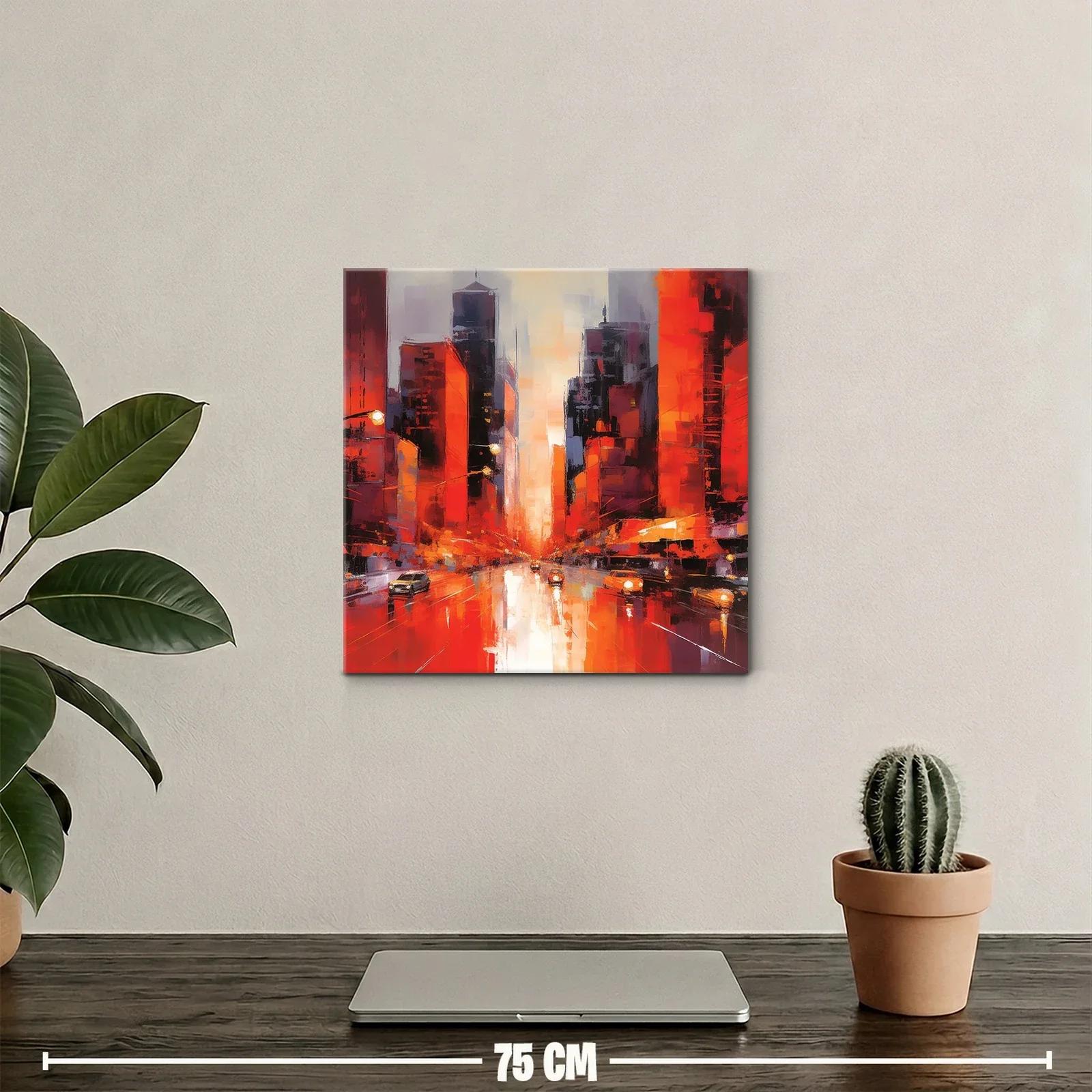 Atardecer vibrante en la ciudad moderna — miniatura 2