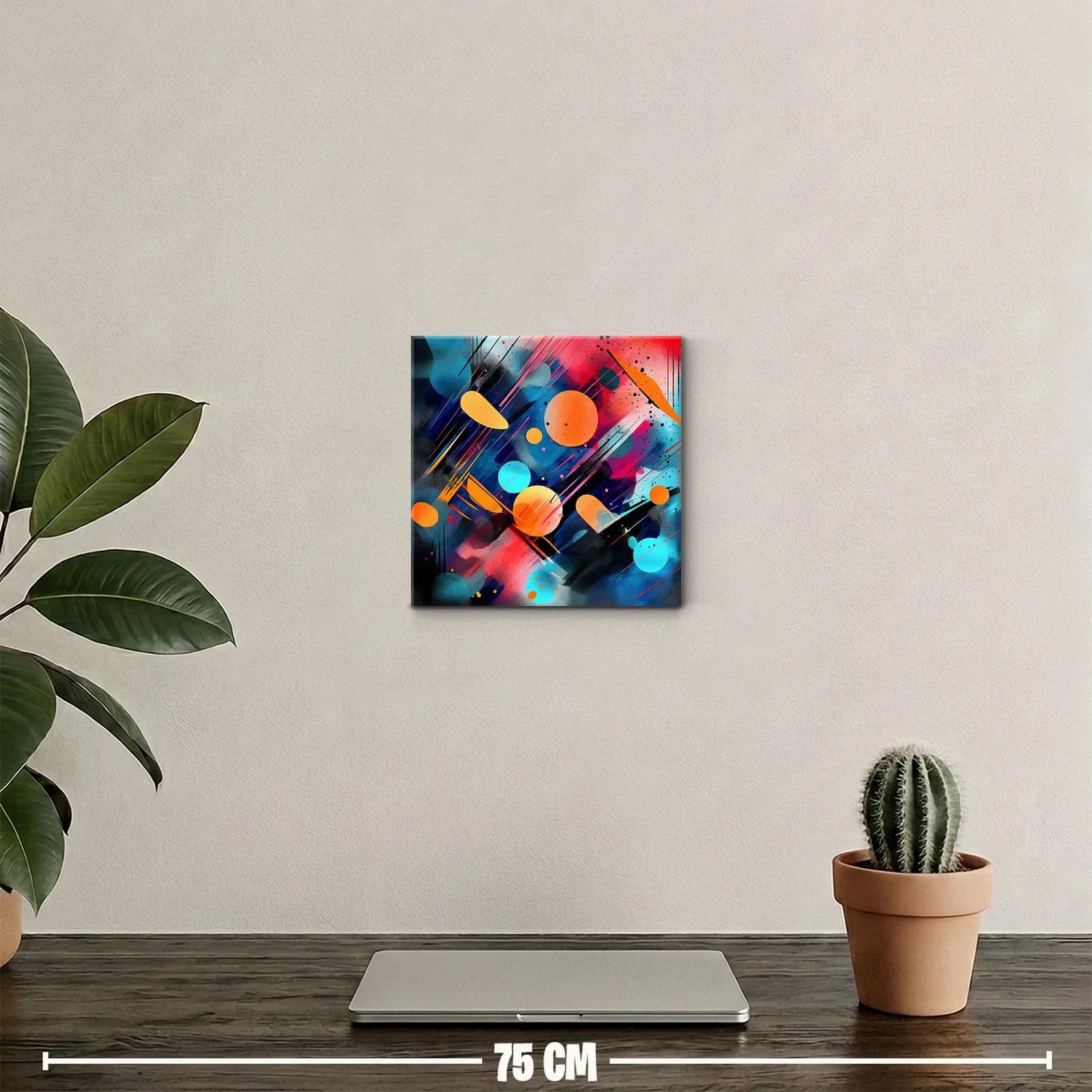 Composición abstracta con esferas vibrantes en movimiento — miniatura 2