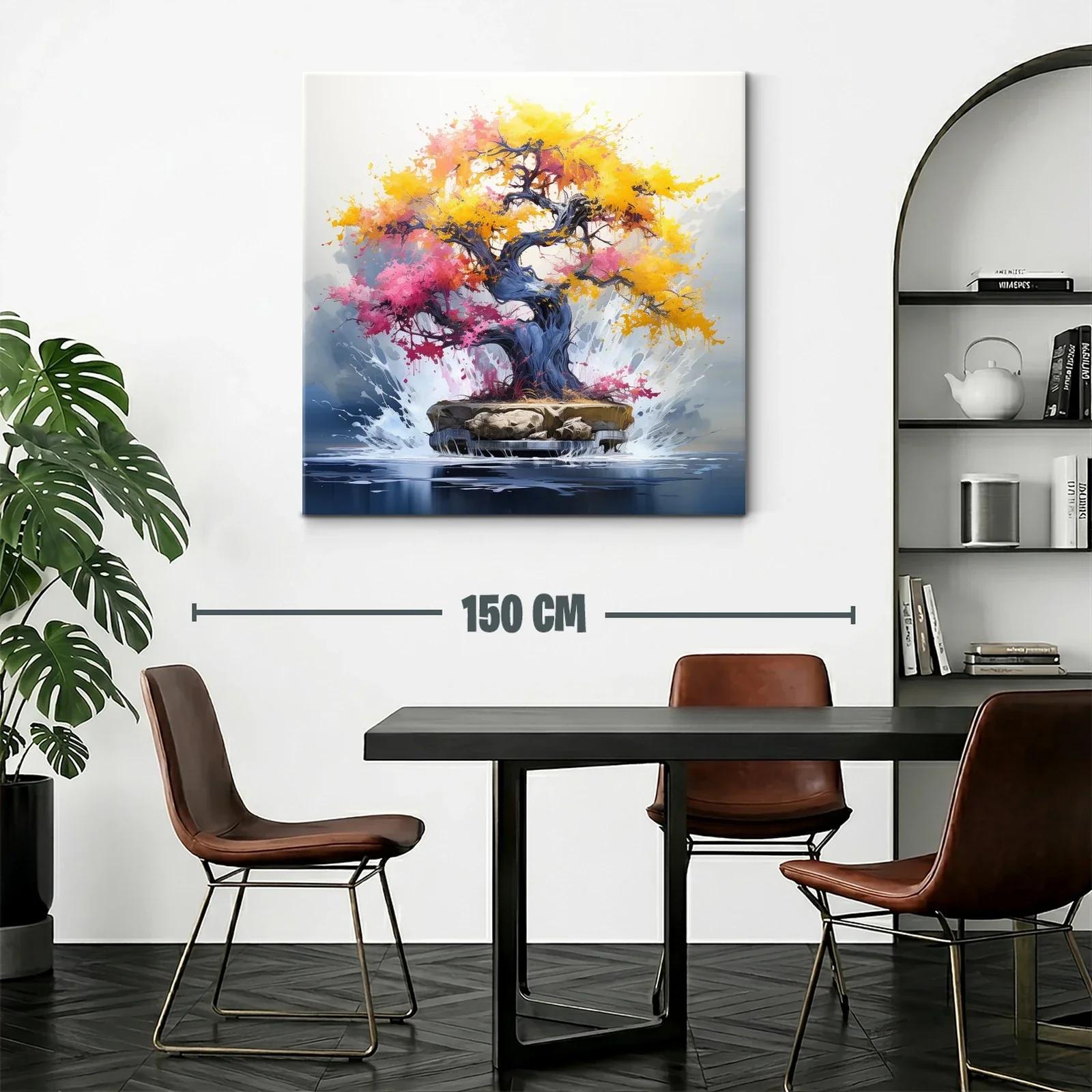 Árbol vibrante con follaje en tonos cálidos y vibrantes — miniatura 2