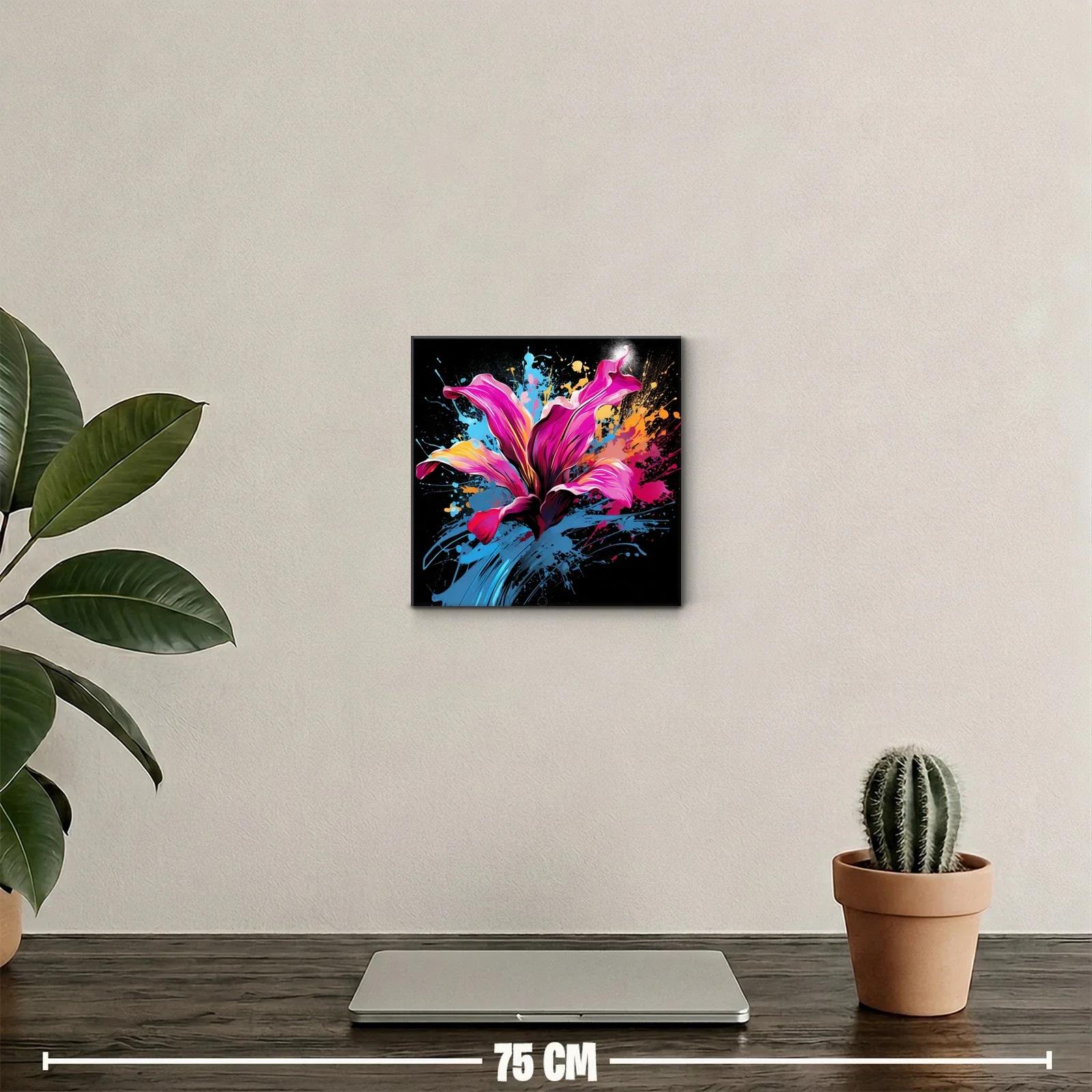 Flor vibrante con explosión de colores intensos — miniatura 2