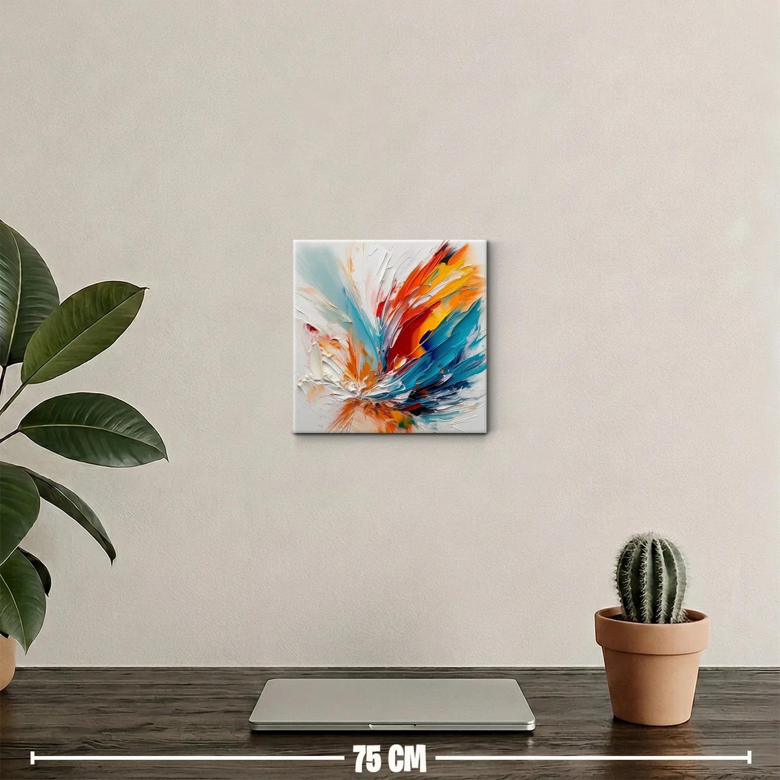 Estallido de colores vibrantes en composición abstracta dinámica — miniatura 2