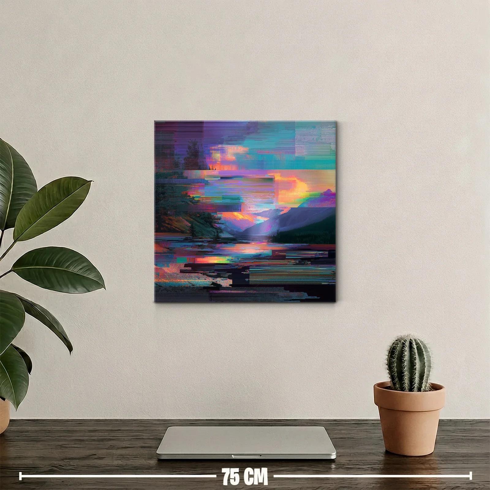 Paisaje abstracto con vibrantes tonos al atardecer — miniatura 2