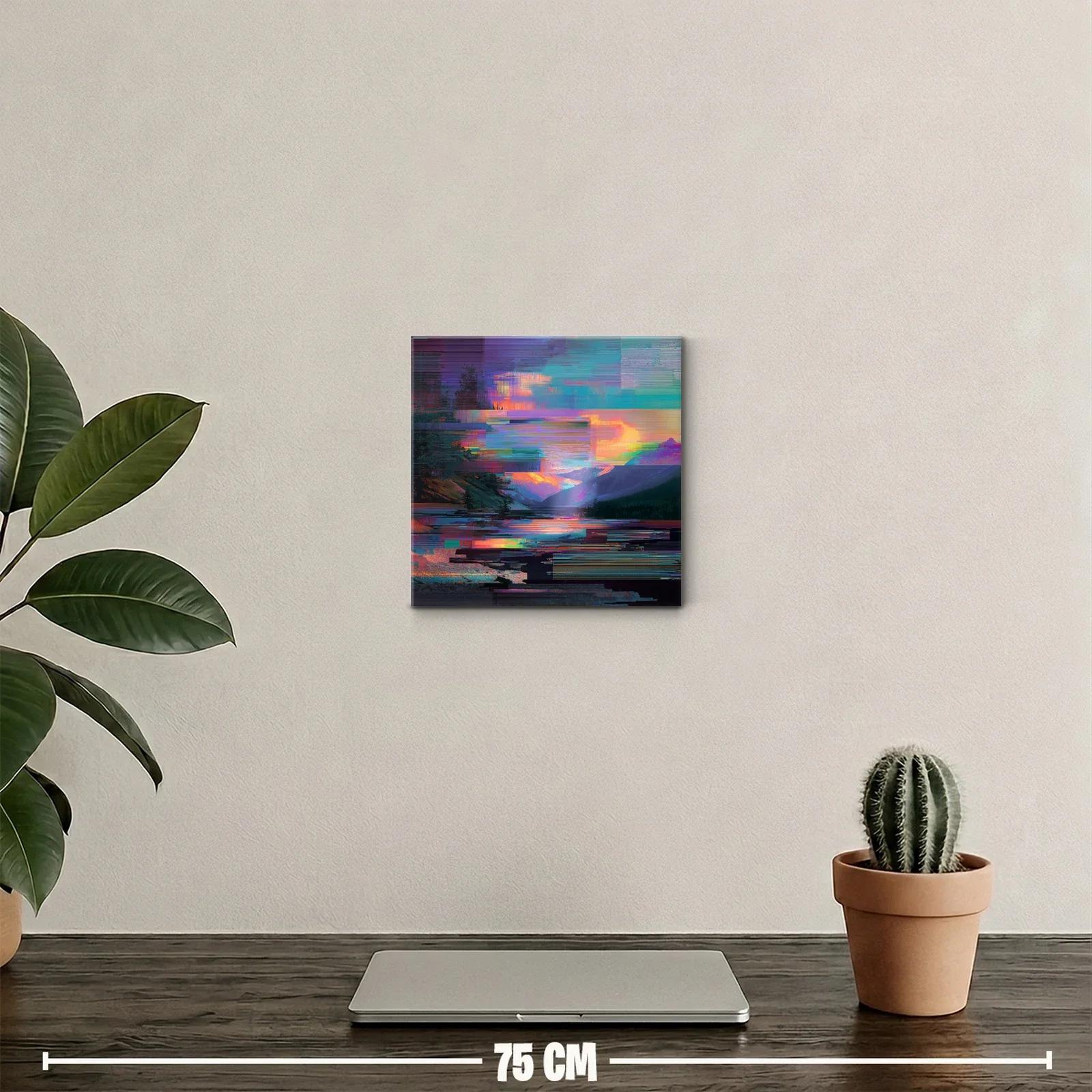 Paisaje abstracto con vibrantes tonos al atardecer — miniatura 2