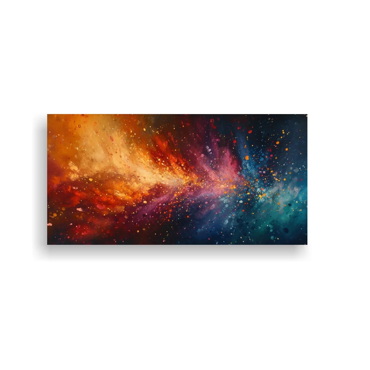 Cuadro nebulosa cósmica en panorámica de color — imagen principal