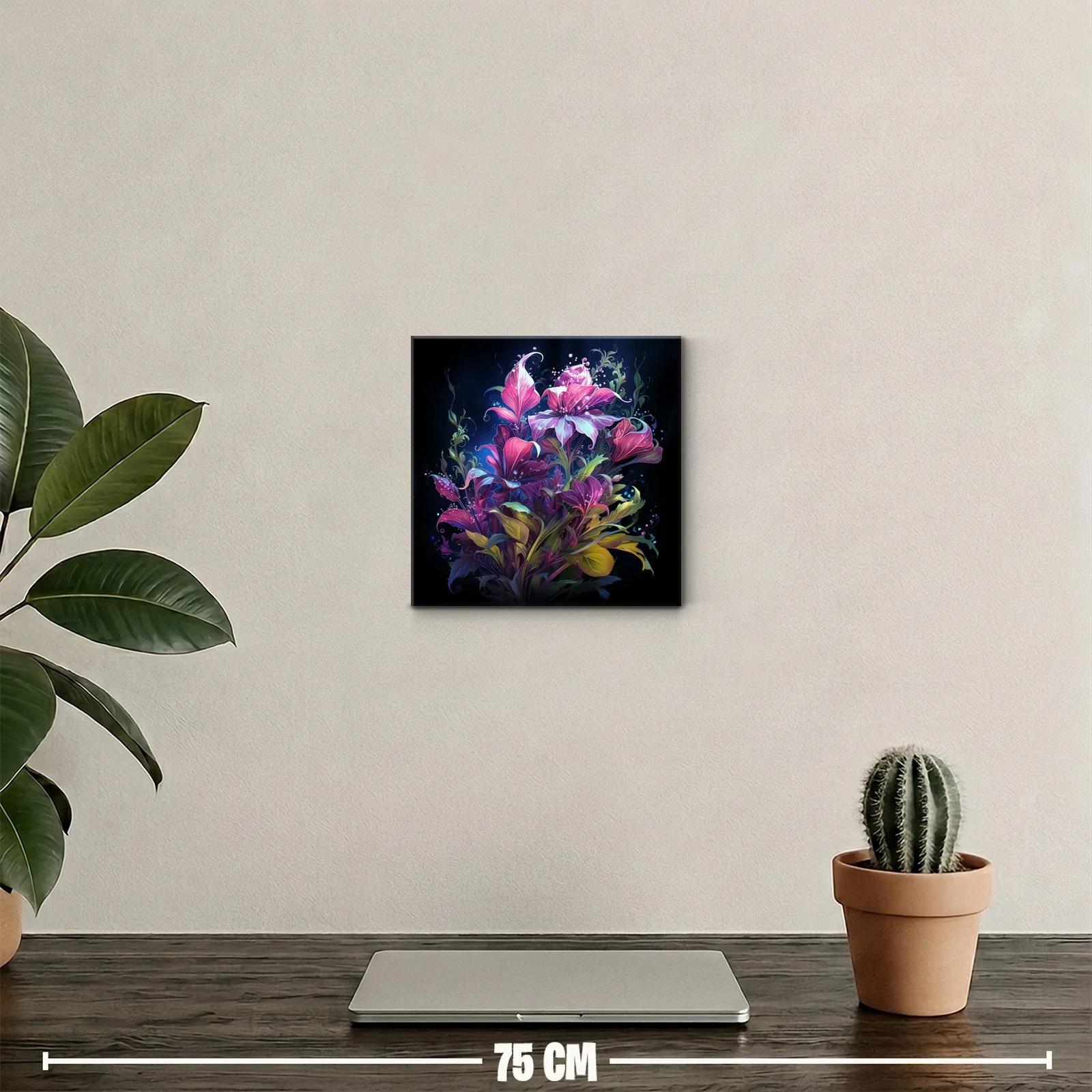 Exuberante composición floral vibrante en tonos intensos — miniatura 2
